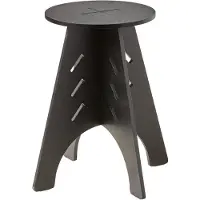 SoBuy Table Ronde Noire H48,5 x Ø30,5 cm