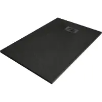 Mexen Hugo rechthoekige SMC-douchebak 110 x 70 , zwart, zwarte afdekking - 42707011-B