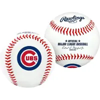 Rawlings MLB Chicago Cubs Teamlogo Honkbal Wit 1