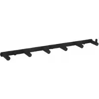 Mexen handdoekhaak met zes haken, zwart - 709166-70