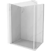 Mexen Kioto douchewand Walk-in 135 x 40 , transparant, wit - 800-135-212-20-00-040