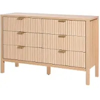 OEM Commode - - IVY-VVR-010 - 6 Lades - Licht Hout - Antikantelen