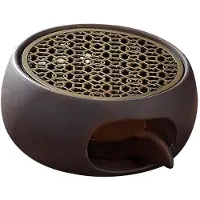 Melitt Aardewerk Theepot Warmer Verjaardagscadeaus Multifunctionele Huisdecoratie Thee Warmer met Kaarshouder voor Theeset Theepot