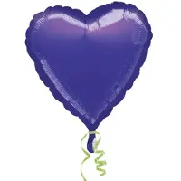 Amscan Standaard "Metallic Paars" Folie Ballon Hart, 43cm