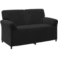 vidaXL 2-Zits Sofa Zwart 158 x 83 x 95 cm Fluweel