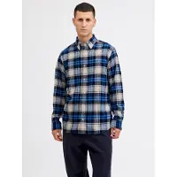 Jack & Jones Premium Overhemd 'JPRBLUBarkley' blauw / nachtblauw / lichtgrijs