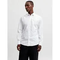 Jack & Jones Zakelijk overhemd 'Joe' zwart / wit