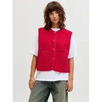 JJXX Bodywarmer 'JXVEra' robijnrood