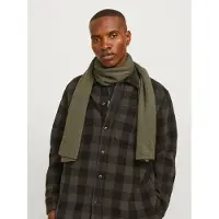 Jack & Jones Sjaal 'JACDna' olijfgroen / zwart