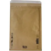Q-CONNECT luchtkussenenveloppen, bruin, 7-G, 250 x 350 mm, doos van 100 stuks