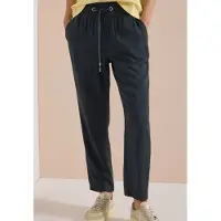 Cecil Dames Mid Waist Slim Leg broek in Loose Fit - Groen - S