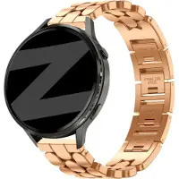 Bandz Stalen 'Oval' bandje geschikt voor Garmin Vivoactive 4s / Vivomove 3s / Venu 4 - 41mm / Venu 3s / Venu 2s / Forerunner 265s / Forerunner 255s - Rosé Goud