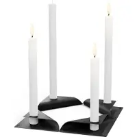 Höfats Kandelaar Square Candle Zwart (Set van 4)