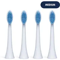 Smyle Opzetborstels voor Elektrische Tandenborstel – 4 Stuks – Ocean Bound Gerecycled Plastic – Medium – Wit
