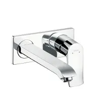 Hansgrohe Metris afbouwdeel voor inbouw wandkraan inclusief uitloop 22,5cm incl. afvoerplug 50001 chroom