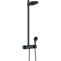 Hansgrohe Pulsify S opbouw regendouche met 2 standen hoofddouche zwart mat