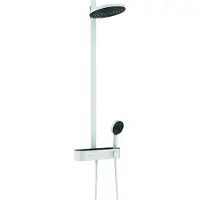 Hansgrohe Pulsify S Showerpipe 2jet mt ShowerTablet Select 400 mat wit