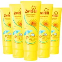 Zwitsal Kids Zonnecreme SPF30+ - Zonnebrand Creme - 5 x 75ml