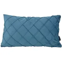 NOVÉE Sierkussen velvet cross petrol | 30x50 cm | velvet/polyester