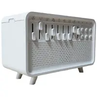 Melitt -Luidspreker, Witte Ruismachine, Diffuser, Lucht, Aroma Diffuser, Luchtbevochtiger met 8 Groepen, Natuurgeluiden, EU-Stekker