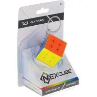 Goliath kubus sleutelhanger - Nexcube 3x3 puzzel multicolor.