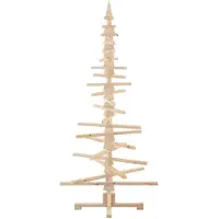 vidaXL Kerstdecoratie kerstboom 180 cm massief grenenhout