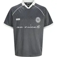 Jack & Jones Shirt 'JCOEterna' donkergrijs / wit