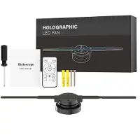 Melitt WIFI 3D Holografische Projector 352LED Holografische Speler Fan voor Beeld Videowinkel Bar Party Reclame Display EU Stekker