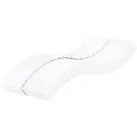 vidaXL Schuimmatras H2 en H3 75 x 190 cm Wit