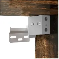 vidaXL TV Wandkast 2 st Rook Eiken Bewerkt hout