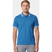 Bos Bright Blue Scotland blue polo heren brick polo plain contrast col spe25108br06sb/241 true blue