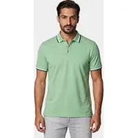 Bos Bright Blue Scotland blue polo heren brick polo plain contrast col spe25108br06sb/314 meadow green