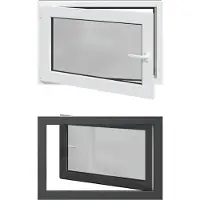 vidaXL Kipp- en draaikraam voor de kelder, model RISOR, 90 x 50 cm