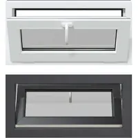 vidaXL Kelderraam RISOR, 80 x 40 cm, PVC en glas