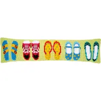 Vervaco - Kruissteektochtmat kit - Zomerschoenen - PN-0188105 - Borduren - Borduurpakket - Borduurpakket volwassenen - Borduurpakket kind