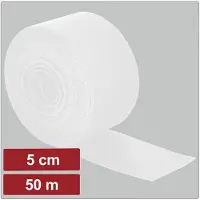 ELECTRONIC GARAGE EG25CA127 Klittenband Om te bundelen Haak- en lusdeel (l x b) 50 m x 5 cm Wit 50 m