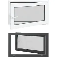 vidaXL Kelderraam RISOR 100 x 70 cm PVC en Glas Antraciet