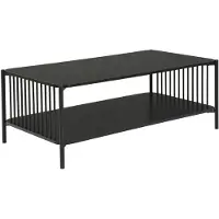 Wohnling Salontafel zwart eikenlook 110x60 cm