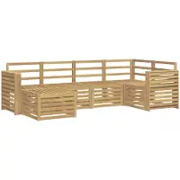Syfax Buiten bankenset 6 pcs Wit Polyester