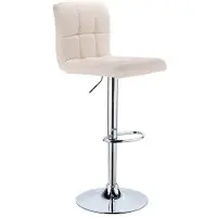 OEM Hoogstoel - 1 stuk - Luxe hoogstoelen - Hoogstoelen met rugleuning bekleed met stof - Hoogstoel - Hoge barkruk - Wit