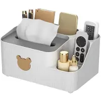 OEM Creatieve opberger voor de woonkamer - Multifunctionele bureaubenodigdhedenhouder van kunststof (wit)