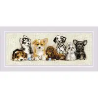 Riolis borduurpakket puppy parade 2221 telpatroon