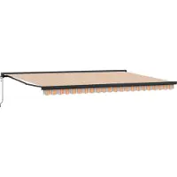 vidaXL Uitschuifbare luifel Meerkleurig 500 x 300 x 165 cm