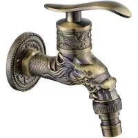 OEM Antieke koperen wandkraan voor een vintage design, met G1/2 aansluiting, geschikt voor gebruik in de keuken, badkamer en tuin