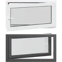 vidaXL Kelderraam RISOR 110 x 50 cm PVC en Glas Antraciet