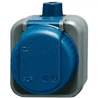 Busch-Jaeger BJ APWD Duro 2000 WDI Schuko 2300EWDI met klapdeksel, 2-polig