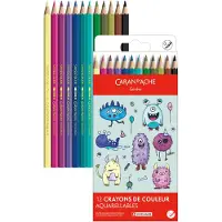 Caran d'Ache kleurpotloden - Aquarel Kawaii Monsters - 12 stuks