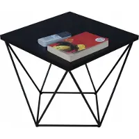 FutuStal - Draden Tafel - Zwart - 40 cm - Zwart MiniPearl