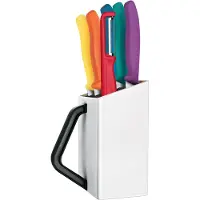 Victorinox Swiss Classic 6.7126.6C1, Multicolor, 6-delige messenset incl. messenblok