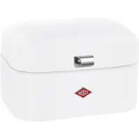 Wesco Single Grandy Broodtrommel | 7,5 Liter - Maat M | Metaal - Mat wit | Broodopslag